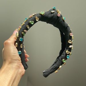 Lele Sadoughi 10 Year Anniversary Rainbow Jeweled headband